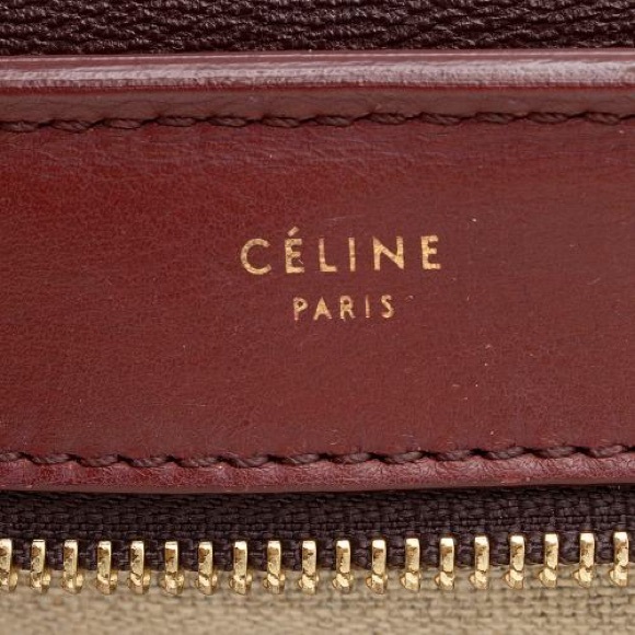 Celine Calfskin and Canvas Trapeze Bag - Picture 8 of 16